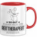 Reittherapeut Geschenk Tasse So Gut Kann Nur Ein Reittherapeut Aussehen Geschenkidee Kaffee-Becher Rot Trendation