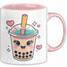 Bubble Liebhaber Tasse Geschenkidee für Boba Fan Rosa Trendation