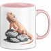 Reptil Bartagame Tasse Geschenk Lustige Geschenkidee Spruch Rosa Trendation