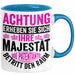 Patentante Geschenk Tasse Spruch Geschenkidee Beste Patentante Achtung Erheben Sie Sich Ihre Majestät Die Patentante Betritt Den Raum Blau Trendation
