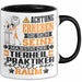 Tierheilpraktiker Geschenk Tasse Lustiger Spruch Erheben Sie Sich Der Tierheilpraktiker Betritt den Raum Schwarz Trendation
