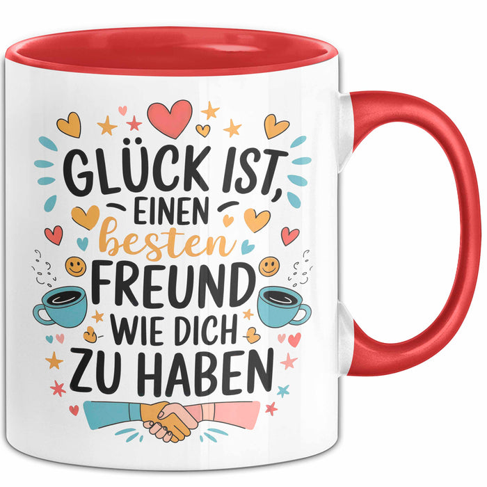 Beste Freundin Tasse Geschenkidee Eine Beste Freundin Rot Trendation