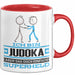 Judoka Geschenk Tasse Ich Bin Judoka Aber Sag Doch Einfach Superheld Lustige Geschenkdiee für Judoka Kaffee-Becher Rot Trendation