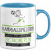 Handballspielerin Weil Es Keinen Schöneren Beruf Gibt Tasse Geschenk für Eine Handballspielerin Lustig Blau Trendation