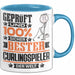 Curlingspieler Geschenk Lustiger Spruch für Curlingspieler Geschenkidee Bester Curlingspieler Der Welt Blau Trendation