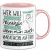 Marathonläuferin Tasse Geschenk Spruch Wer Will Schon Prinzessin Sein Wenn Man Auch Marathonläuferin Sein Kann Rosa Trendation
