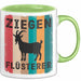 Ziegenbauer Ziegen Tier Tasse Geschenk Lustige Geschenkidee Spruch Ziegen Flüsterer Grün Trendation