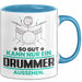 Drummer Geschenk Tasse So Gut Kann Nur Ein Drummer Aussehen Geschenkidee Kaffee-Becher Blau Trendation