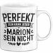 Marion Tasse Geschenk Perfekt Sein Kann Jeder Geschenkidee Geburtstag Weiß Trendation
