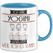 Yogini Tasse Geschenk Ich Bin Yogini Warum Weil Ich Es Kann Geschenkidee Geburtstag Blau Trendation