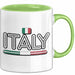 Italien Italien Karte Tasse Geschenk Lustige Geschenkidee Spruch Italien Grün Trendation