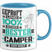 Camper Geschenk Lustiger Spruch für Camper Geschenkidee Bester Camper Der Welt Blau Trendation