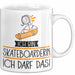 Geschenk für Skateboarderin Tasse Lustige Geschenkidee Geburtstag Ich Bin Skateboarderin Ich Darf Das Weiß Trendation