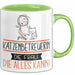 Katzenbetreuerin Geschenk Tasse Becher Die Frau Die Allen Kann Geschenkidee für eine Katzenbetreuerin Lustig Grün Trendation
