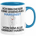 Harfenist Geschenk Tasse Lustige Geschenkidee Geburtstag für Harfenist Ich Bin Dieser Legendäre Harfenist Von Dem Alle Geredet Haben Kaffee-Becher Blau Trendation