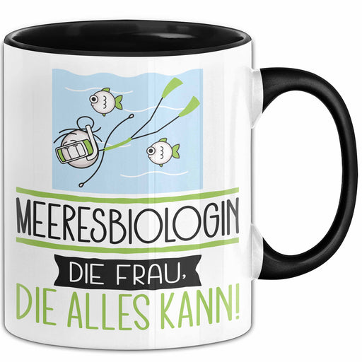 Meeresbiologin Geschenk Tasse Becher Die Frau Die Allen Kann Geschenkidee für eine Meeresbiologin Lustig Trendation