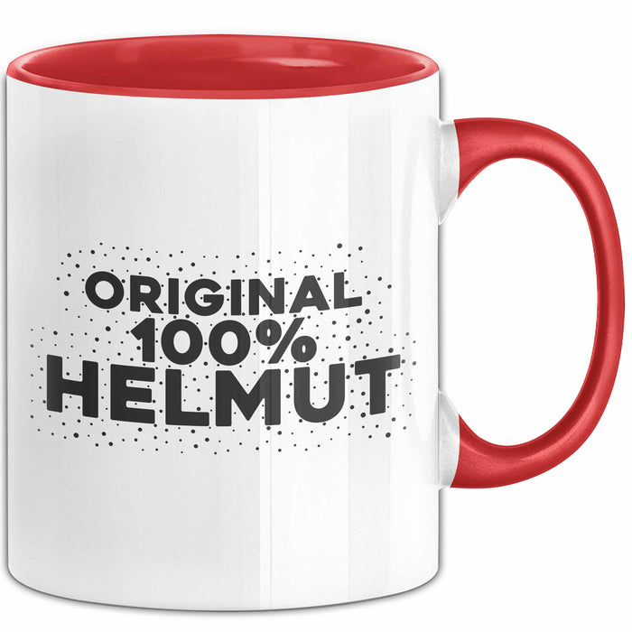 Helmut Tasse Original 100% Helmut Geschenk Rot Trendation