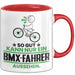 BMX-Fahrer Geschenk Tasse So Gut Kann Nur Ein BMX-Fahrer Aussehen Geschenkidee Kaffee-Becher Rot Trendation