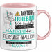 Tierkunst-Malerin Tasse Geschenk Lustiger Spruch Bitte Erheben Sie Sich Seine Majestät Die Tierkunst-Malerin Betritt Den Raum Rosa Trendation