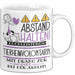 Tierheimvolontärin Tasse Geschenk Lustig Abstand Halten Hochleistungs-Tierheimvolontärin Mit Drang Zur Perfektion Bei Der Arbeit Weiß Trendation