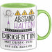 Dirigentin Tasse Geschenk Lustig Abstand Halten Hochleistungs-Dirigentin Mit Drang Zur Perfektion Bei Der Arbeit Grün Trendation