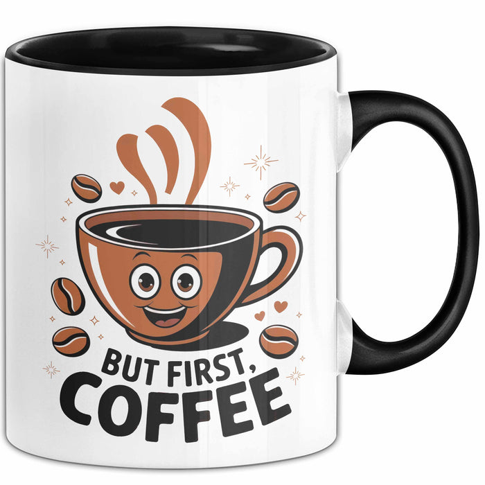 Kaffee Süchtiger Tasse Geschenk Lustige Geschenkidee Spruch Für Koffein Liebhaber Trendation