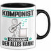 Komponist Tasse Geschenk für Komponist Der Mann Der Alles Kann Geschenkidee zum Geburtstag Schwarz Trendation