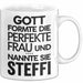 Steffi Tasse Geschenk Gott Formte Die Perfekte Frau Steffi Geschenkidee Weiß Trendation