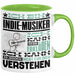 Indie-Musiker Geschenk Tasse Geschenkidee für Indie-Musiker Geburtstag Lustig Ich Bin Indie-Musiker Ich Kann Es Dir Erklären Aber Nicht Für Dich Verstehen Grün Trendation