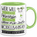 Modellbahnfan Tasse Geschenk Spruch Wer Will Schon Prinzessin Sein Wenn Man Auch Modellbahnfan Sein Kann Grün Trendation