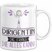 Dirigentin Geschenk Tasse Becher Die Frau Die Allen Kann Geschenkidee für eine Dirigentin Lustig Weiß Trendation