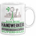 Handwerker Geschenk Tasse Ich Bin Handwerker Aber Sag Doch Einfach Superheld Lustige Geschenkdiee für Handwerker Kaffee-Becher Weiß Trendation