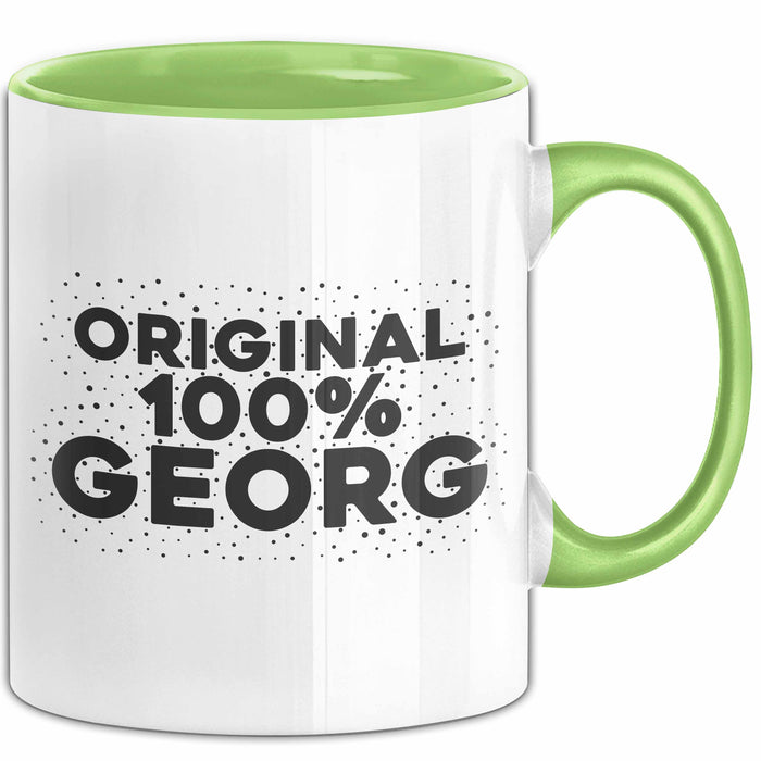 Georg Tasse Original 100% Georg Geschenk Grün Trendation