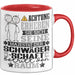 Schwägerschaft Geschenk Tasse Lustiger Spruch Erheben Sie Sich Der Schwägerschaft Betritt den Raum Rot Trendation