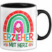 Erzieher Mit Herz Tasse Lustiges Geschenk Für Kindergarten Erzieher Mann Trendation