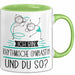 Rhythmische Gymnastin Tasse Geschenk Ich Bin Rhythmische Gymnastin Und Du So Geschenkidee Lustiger Spruch Becher Grün Trendation