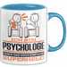Psychologe Geschenk Tasse Ich Bin Psychologe Aber Sag Doch Einfach Superheld Lustige Geschenkdiee für Psychologe Kaffee-Becher Blau Trendation