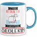 Seglerin Tasse Geschenk Becher Stark Attraktiv Furchtlos Seglerin Lustige Geschenkidee Blau Trendation