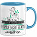 Hundebesitzerin Geschenk Tasse So Gut Kann Nur Eine Hundebesitzerin Aussehen Geschenkidee Geburtstag Weihnachten Lustig Blau Trendation