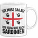 Sardinien Tasse Geschenk Italien Ich Muss Gar Nix Ich Muss Nur Nach Sardienien Urlaub Becher Weiß Trendation