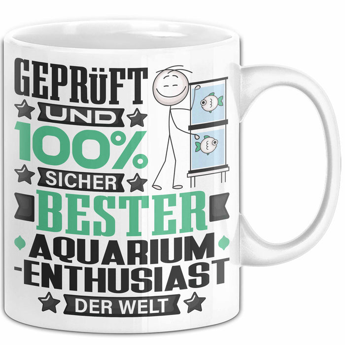 Aquarium-Enthusiast Geschenk Lustiger Spruch für Aquarium-Enthusiast Geschenkidee Bester Aquarium-Enthusiast Der Welt Weiß Trendation