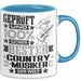 Country-Musiker Geschenk Lustiger Spruch für Country-Musiker Geschenkidee Bester Country-Musiker Der Welt Blau Trendation