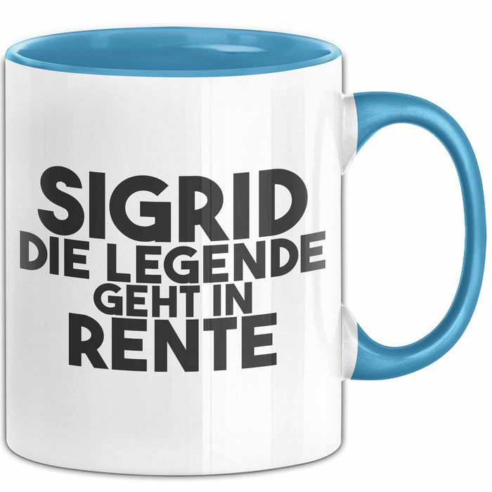 Sigrid Tasse Sigrid – Die Legende Geht In Rente Geschenk
