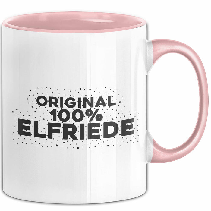 Elfriede Tasse Original 100% Elfriede Geschenk Rosa Trendation