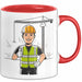 Bauarbeiter Tasse Geschenk Lustige Geschenkidee Spruch Für Bau Profis Rot Trendation
