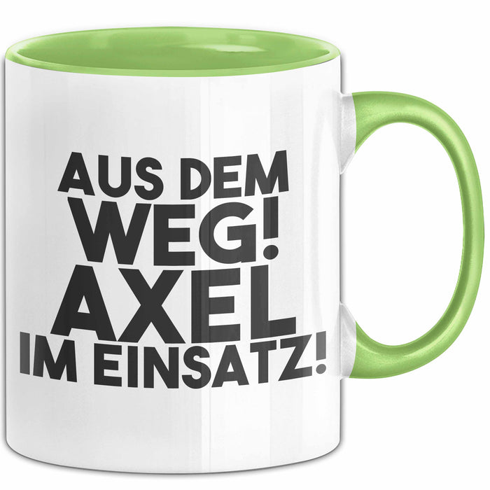 Axel Tasse Aus Dem Weg! Axel Im Einsatz! Geschenk