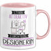Designerin Tasse Geschenk Becher Stark Attraktiv Furchtlos Designerin Lustige Geschenkidee Rosa Trendation