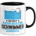 Schwimmer Geschenk Tasse So Gut Kann Nur Ein Schwimmer Aussehen Geschenkidee Kaffee-Becher Schwarz Trendation