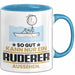 Ruderer Geschenk Tasse So Gut Kann Nur Ein Ruderer Aussehen Geschenkidee Kaffee-Becher Blau Trendation