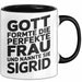 Sigrid Tasse Geschenk Gott Formte Die Perfekte Frau Sigrid Geschenkidee Schwarz Trendation